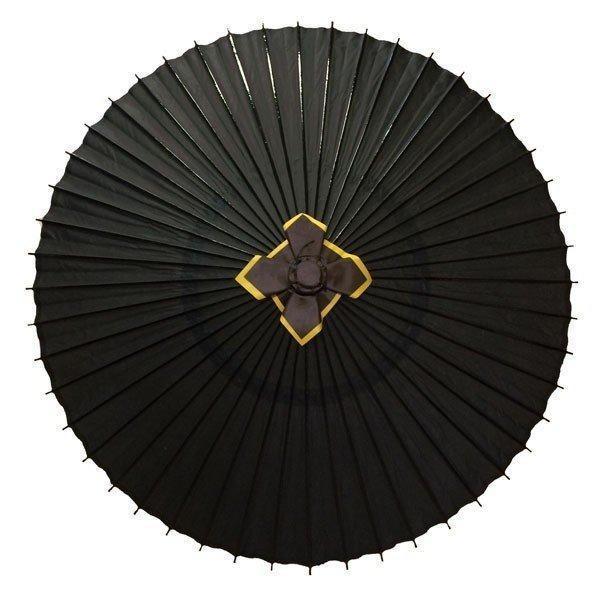 傘　雨天使用可能　／雨傘／蛇の目傘和傘　大番傘　黒　別注品_1