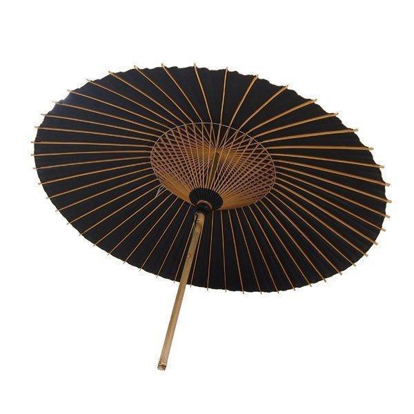 傘　雨天使用可能　／雨傘／蛇の目傘和傘　大番傘　黒　別注品_2