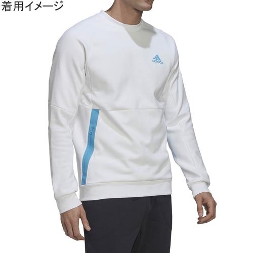 アディダス adidas M D4GMDY WC クルースウェット TA705 HL3857 ホワイト メンズ runアパレル トレーニングウェア スポーツ 長袖 トレーナー カジュアル｜esports｜02