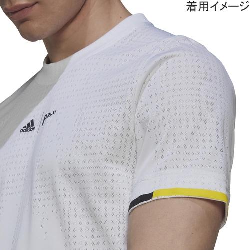 アディダス adidas LONDON TEE DVQ76 HC8540 ホワイト/インパクトイエロー メンズ 半袖シャツ テニスウェア スポーツウェア トレーニング カジュアル トップス｜esports｜05