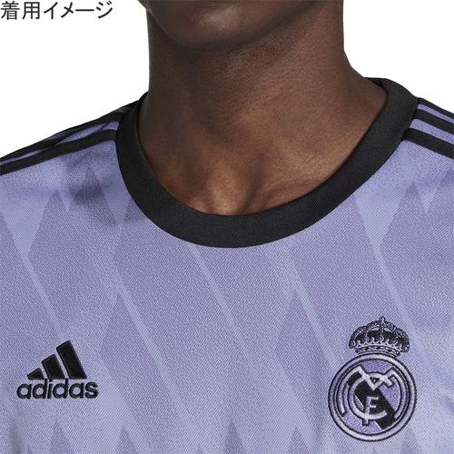 アディダス adidas レアル・マドリード アウェイ レプリカユニフォーム KMM32 H18489 ライトパープル メンズ 半袖 Tシャツ トップス ユニホーム サポーター｜esports｜04