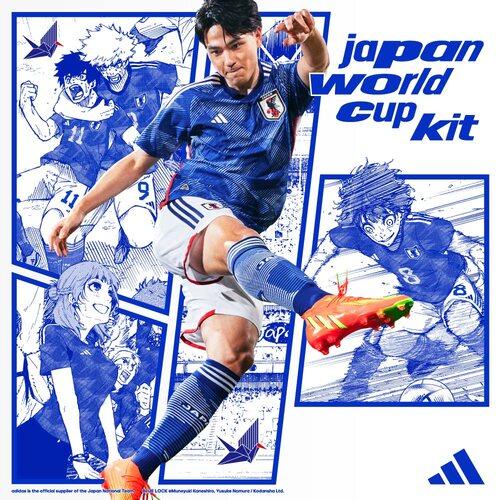 アディダス サッカー日本代表 2022 ホーム レプリカ ユニフォーム 折り鶴 ORIGAMI カタール ワールドカップ JAPAN JFA  オフィシャル メンズ