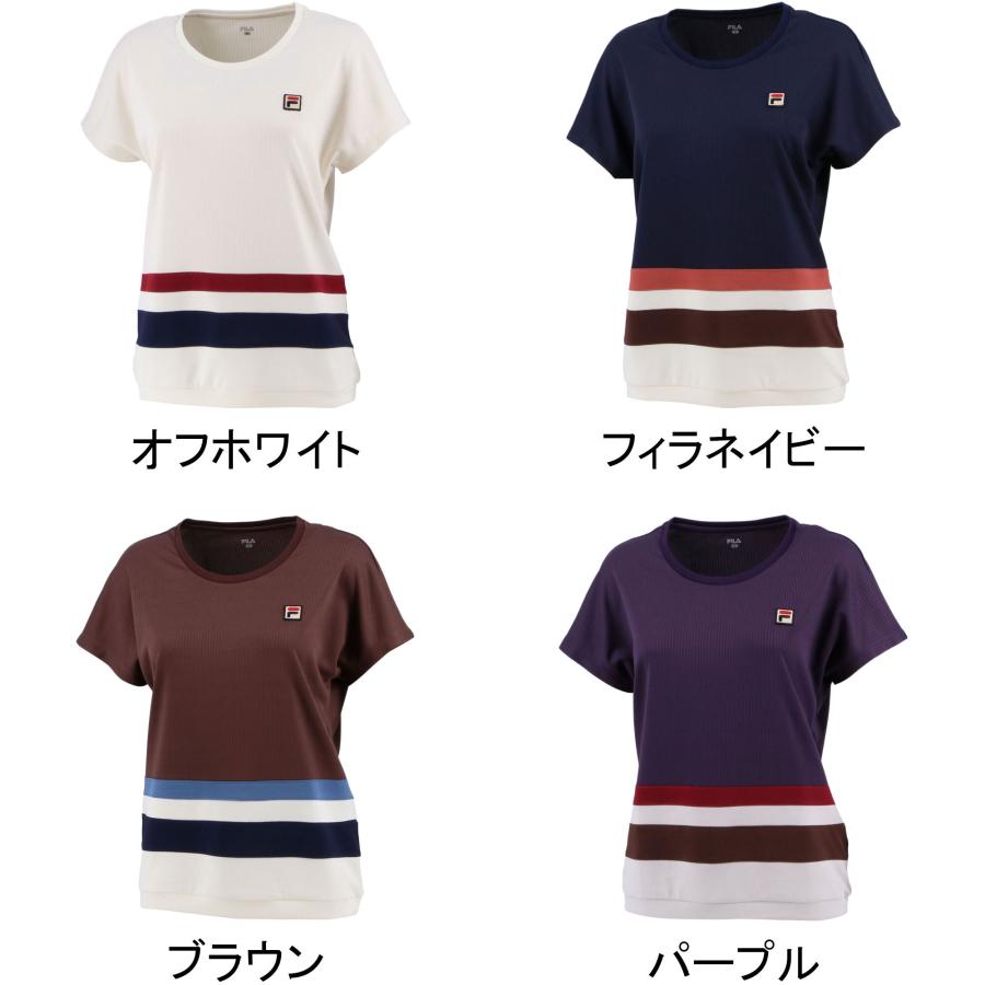 FILA（フィラ） ゲームシャツ VL2517 40 パープル レディース テニス