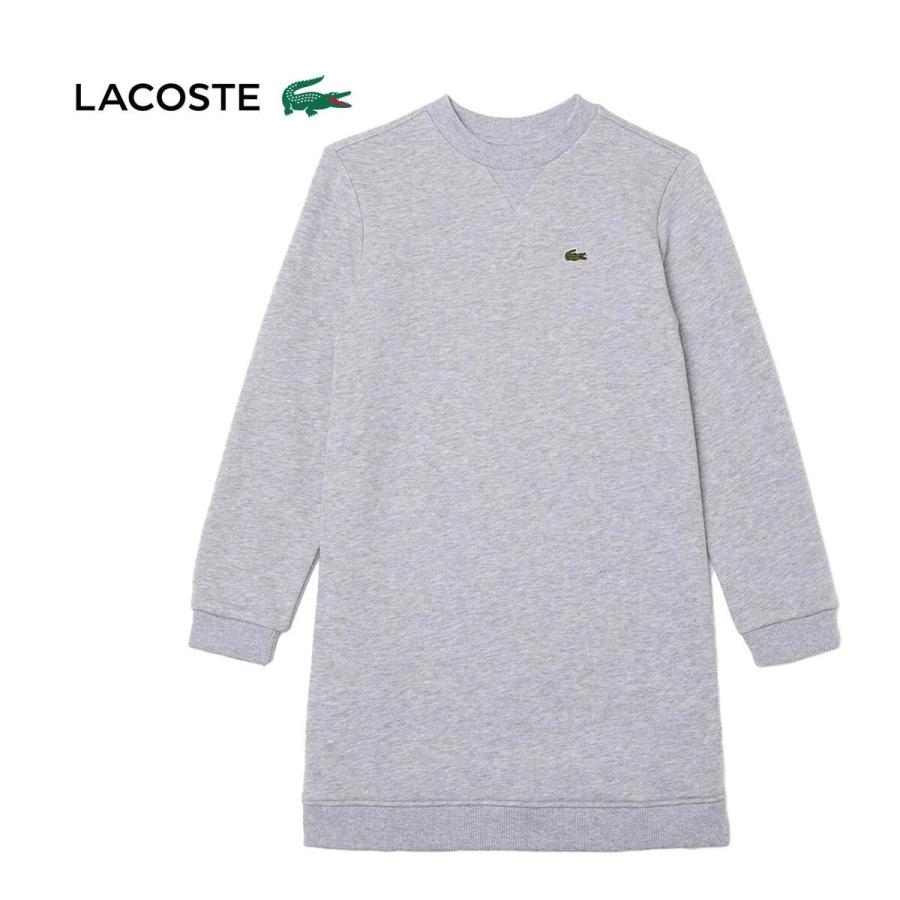 LACOSTE（ラコステ） 背面プリーツ クルーネックスウェットドレス