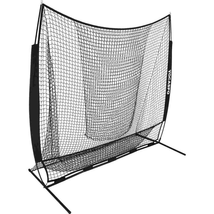 YOCASPO バッティング練習用 大型野球ネット 2.1×2.1M 野球練習ネット