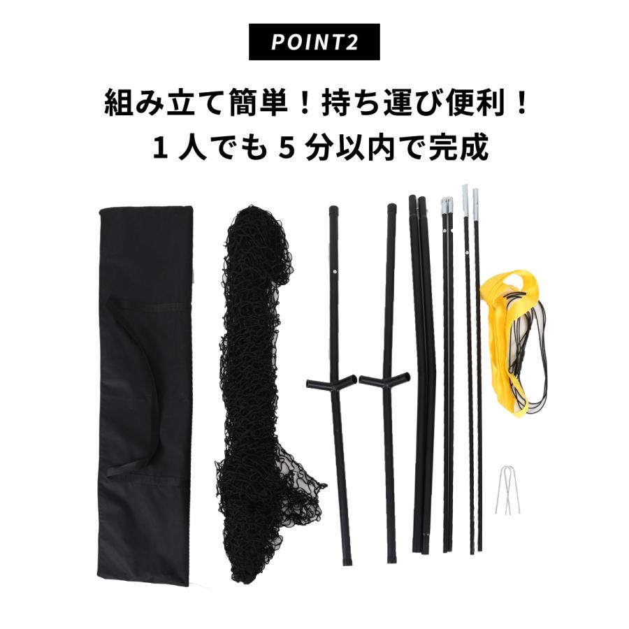 YOCASPO バッティング練習用 大型野球ネット 2.1×2.1M 野球練習ネット