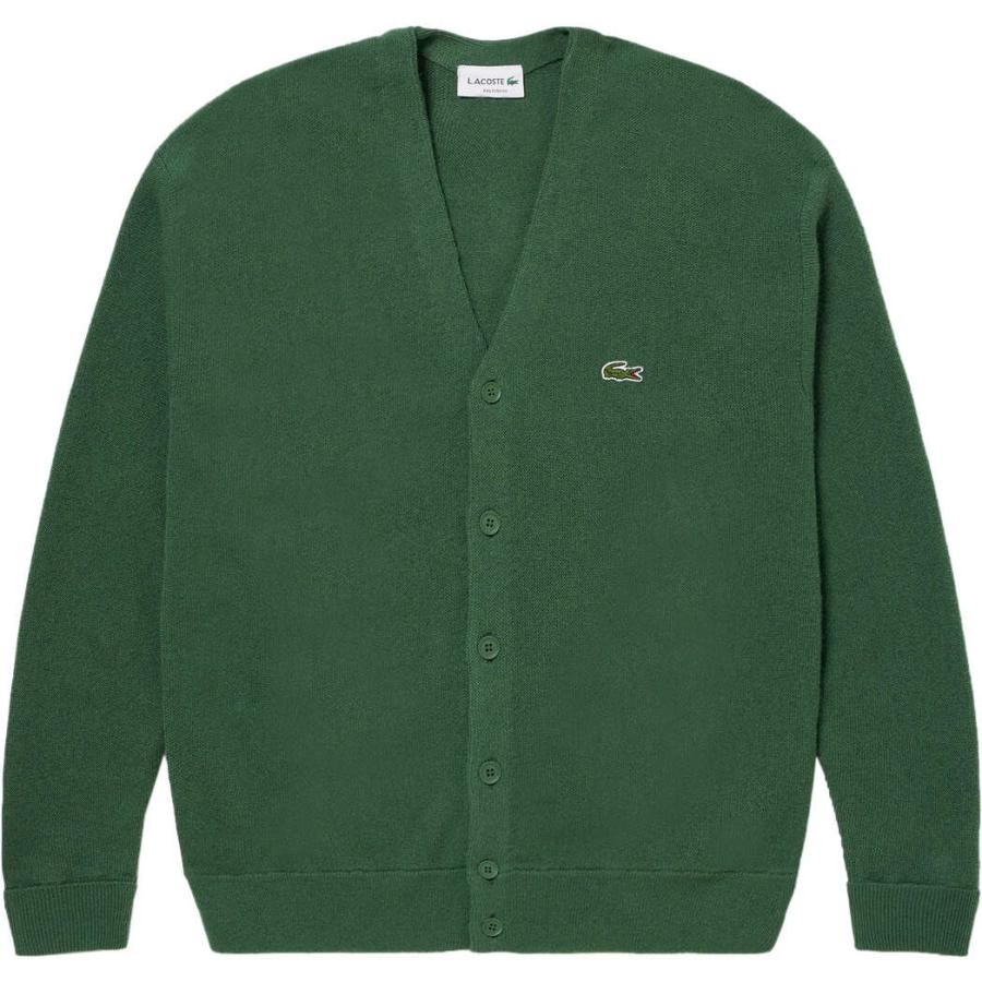 ラコステ LACOSTE ガーター編みVネックカーディガン AH0397L 166 ネイビー メンズ 正規品 カーディガン 通勤通学 ワニ おしゃれ シンプル 羽織り 体温調節