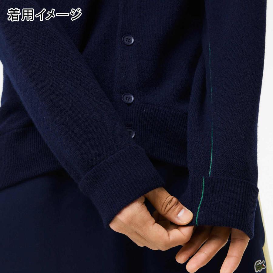 LACOSTE（ラコステ） ガーター編みVネックカーディガン AH0397L 166