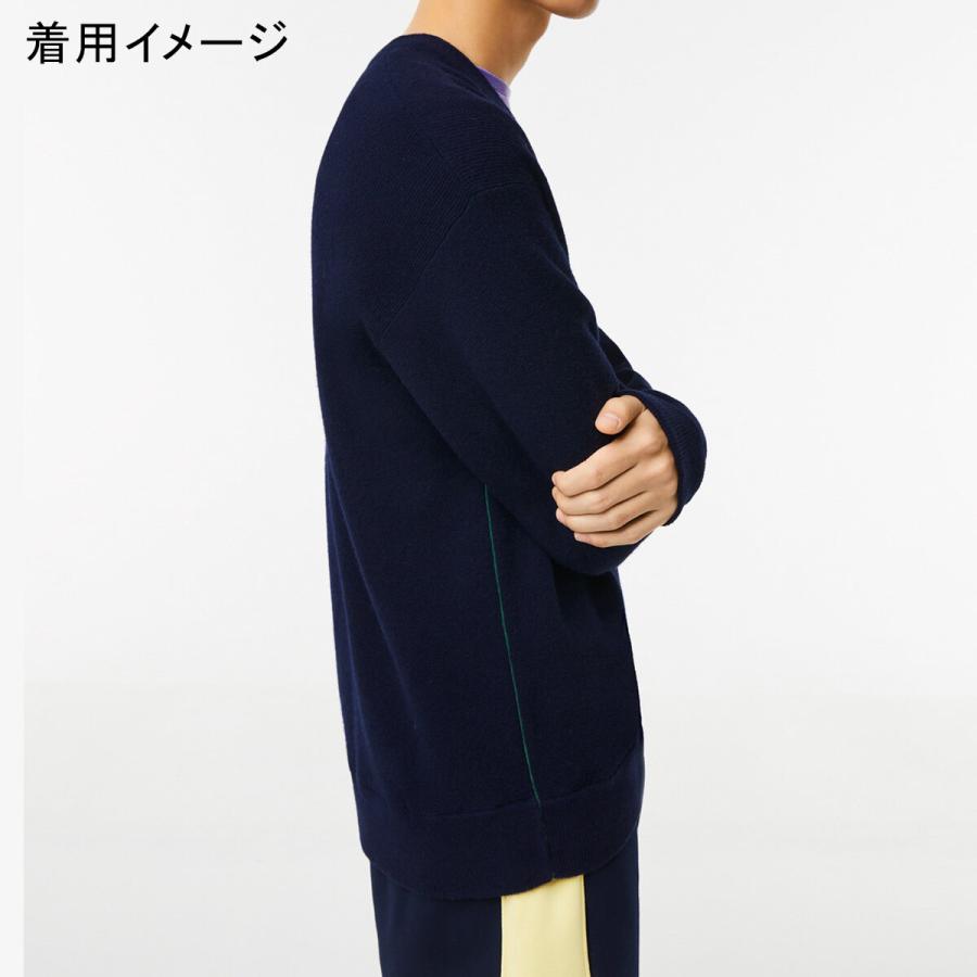 LACOSTE（ラコステ） ガーター編みVネックカーディガン AH0397L 166