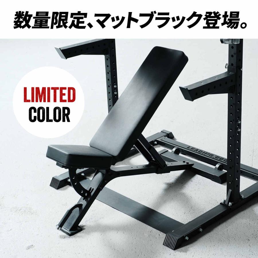 LEADING EDGE アジャスタブルベンチ LE-B100R BR ブラウン 送料無料