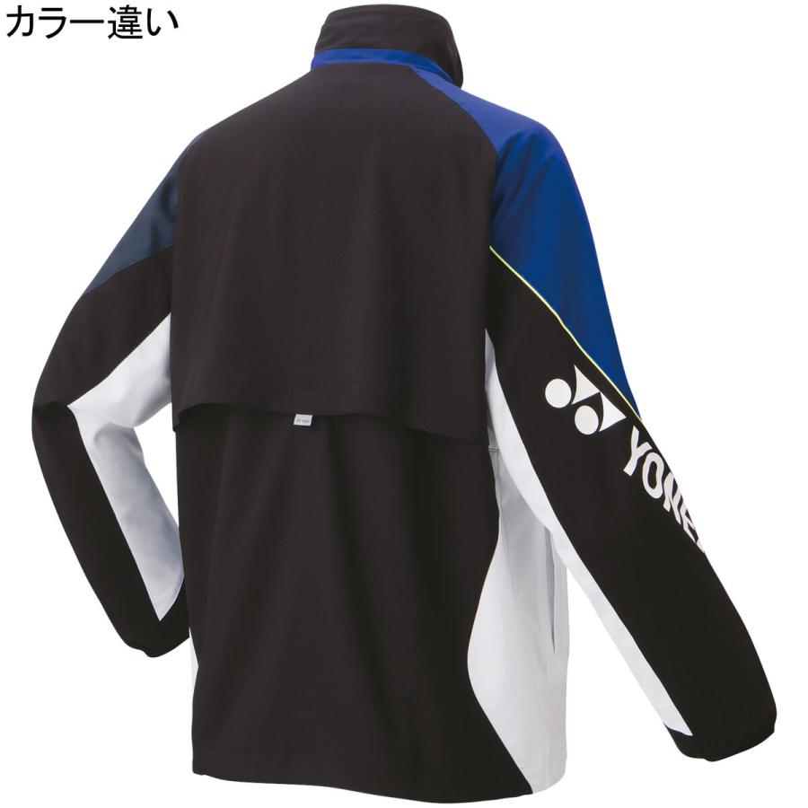 ヨネックス YONEX ユニ裏地付ウィンドウォーマーシャツ 70087 422 ディープシー メンズ レディース 長袖アウター フルジップアップ 防寒 スポーツウェア 制電_1
