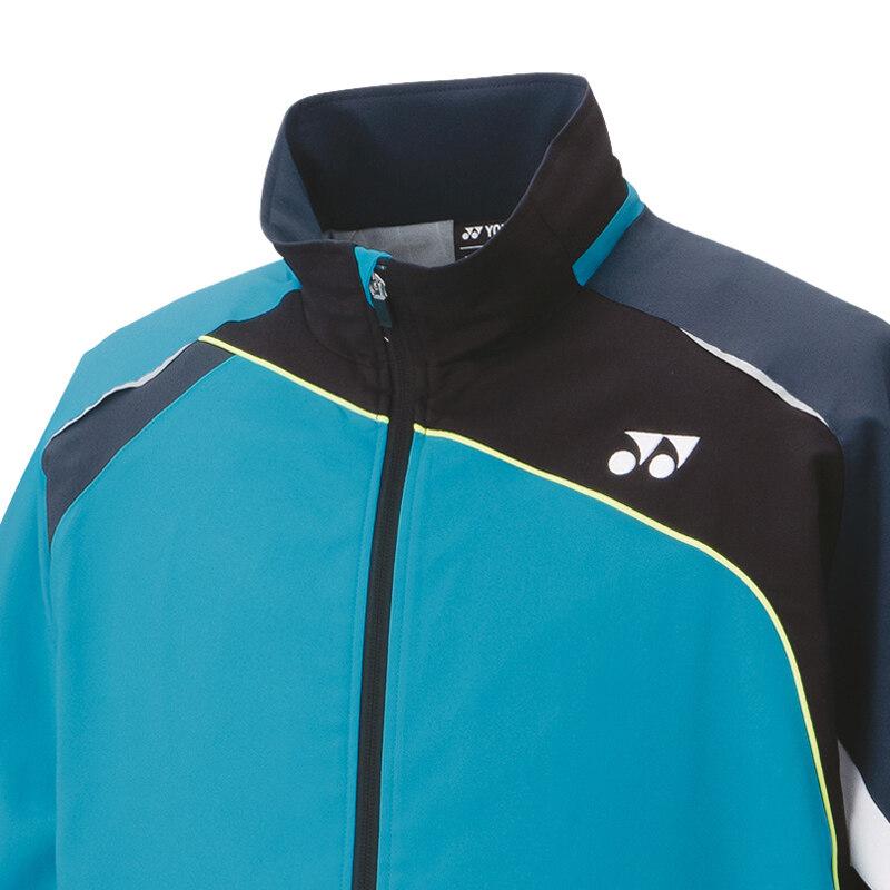 ヨネックス YONEX ユニ裏地付ウィンドウォーマーシャツ 70087 422 ディープシー メンズ レディース 長袖アウター フルジップアップ 防寒 スポーツウェア 制電_2