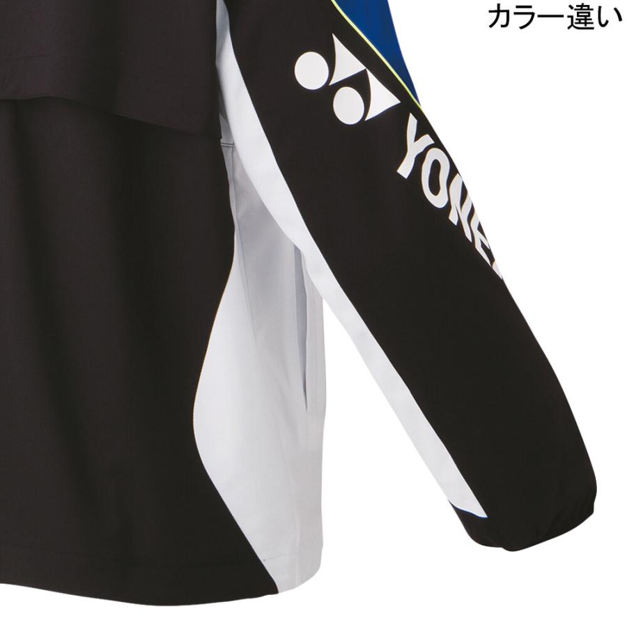 ヨネックス YONEX ユニ裏地付ウィンドウォーマーシャツ 70087 496 サンセットレッド メンズ レディース 長袖アウター フルジップアップ 防寒 スポーツウェア_5