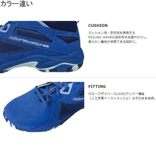 ミズノ MIZUNO ウエーブダイバース LG 4Ltd K1GF2275 62 レッド×ホワイト メンズ レディース エクササイズ ジム 靴 ダンスシューズ エアロビクス 2E相当｜esports｜09