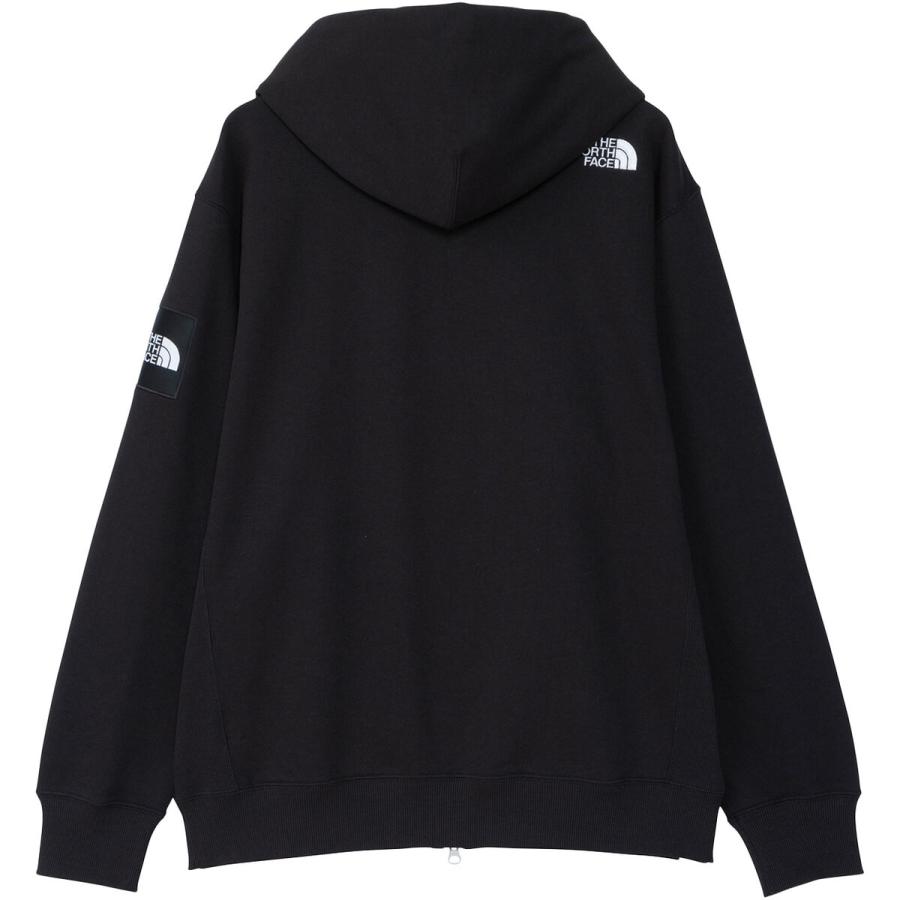 ザノースフェイス スクエア ロゴフルジップパーカー／黒NT12335-K／XXL THE NORTH FACE（ザ ノースフェイス） スクエアロゴフルジップ NT12335