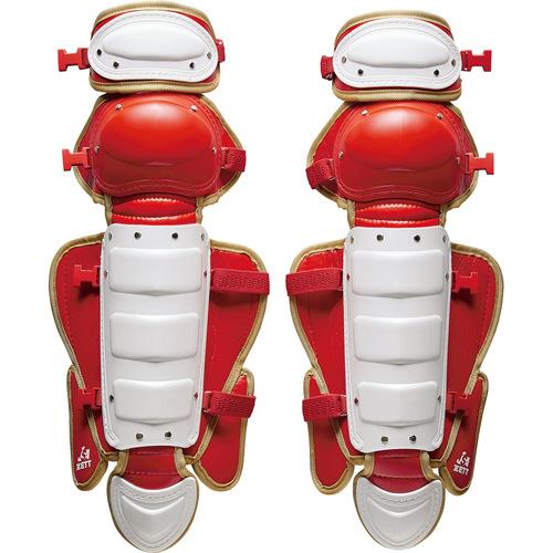 ゼット レディース ソフトボール キャッチャー用 レガーツ レッド