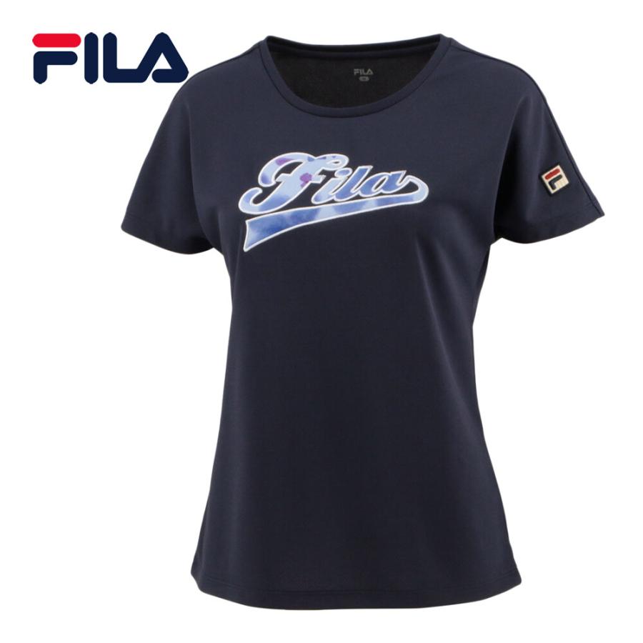 FILA（フィラ） アップリケTシャツ VL2586 20 フィラネイビー