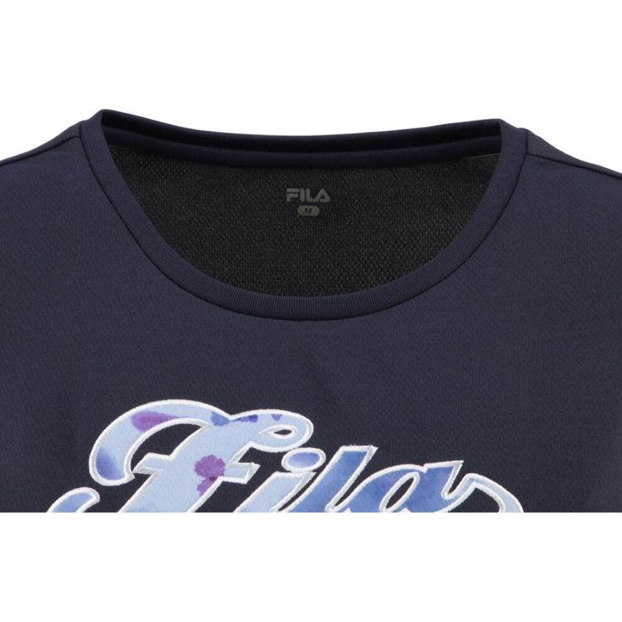 FILA（フィラ） アップリケTシャツ VL2586 20 フィラネイビー