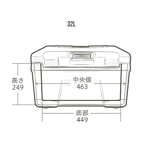 シマノ SHIMANO ヴァシランド ST 32L NX-332W カーキ クーラーボックス ハードクーラー 保冷バッグ アウトドア キャンプ バーベキュー レジャー 釣り 行楽_13