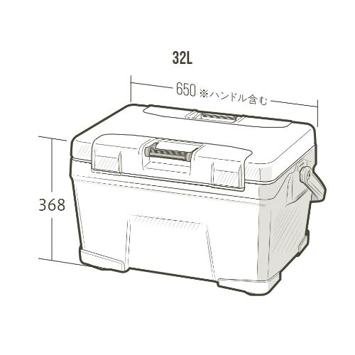 シマノ SHIMANO ヴァシランド ST 32L NX-332W カーキ クーラーボックス ハードクーラー 保冷バッグ アウトドア キャンプ バーベキュー レジャー 釣り 行楽_14