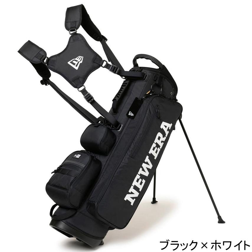 NEW ERA スタンド式キャディバッグ ブラック NEW ERA（ニューエラ） ニューエラゴルフ NEW ERA GOLF キャディー
