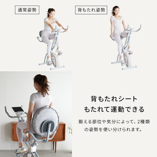 机・背もたれ・静音マット付き！！アルインコフィットネスバイク