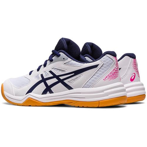 アシックス asics アップコート 5 GS ジュニア 1074A039 103 ホワイト/ピーコート キッズ 2023春夏モデル レディース ウィメンズ バレーボール シューズ 靴｜esports｜02