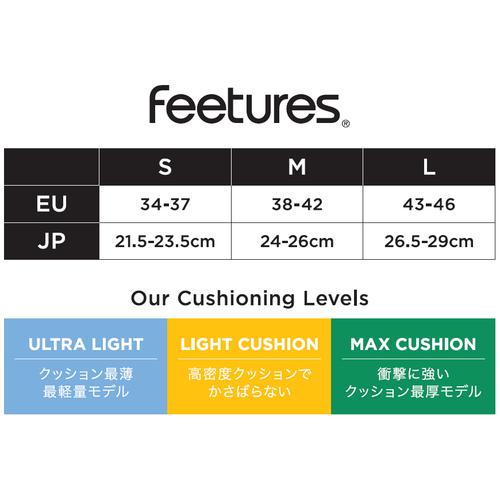 フィーチャーズ FEETURES エリート ライトクッション ノーショータブ 4400030068221 Lightning ライトニング メンズ レディース おしゃれランナー｜esports｜02