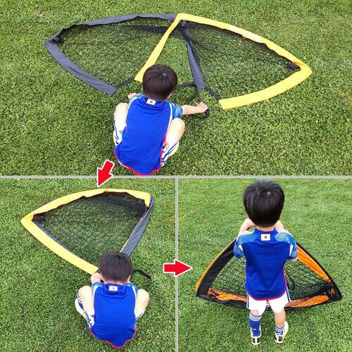 折りたたみ ミニサッカーゴール 2個セット 123×95cm 収納バッグ付き