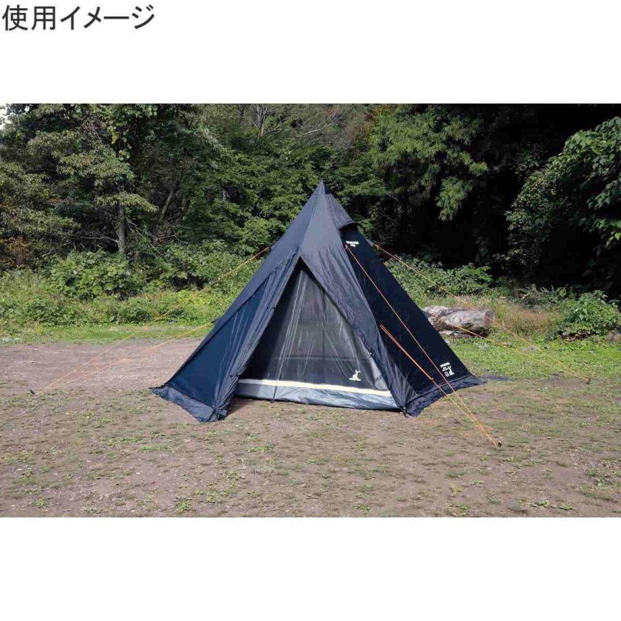 キャプテンスタッグ CAPTAIN STAG CSブラックラベル ワンポールテントUV UA-70 ティピーテント 4人 UV加工 キャンプ アウトドア 撥水 バーベキュー テント | CAPTAIN STAG | 06