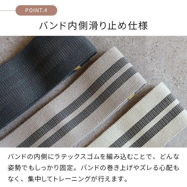 トレーニングバンド エクササイズバンド 3本セット ポーチ付き ゴム