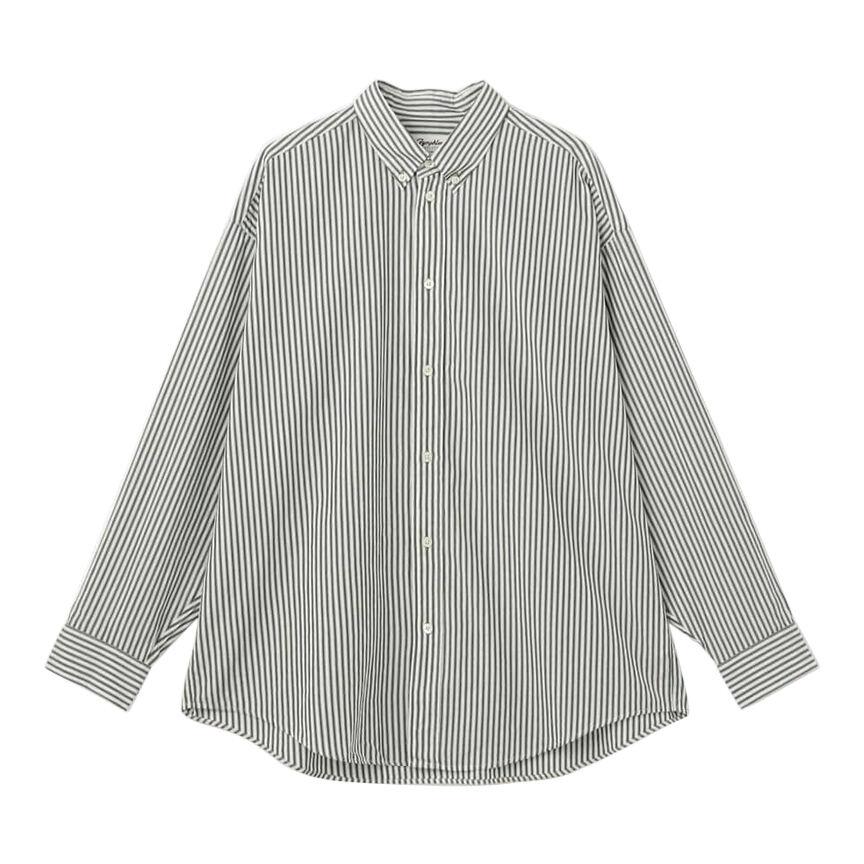 Gymphlex | ビッグボタンダウンシャツ STRIPE WOMEN GYMPHLEX - Gymphlex | ビッグボタンダウンシャツ STRIPE WOMENの通販
