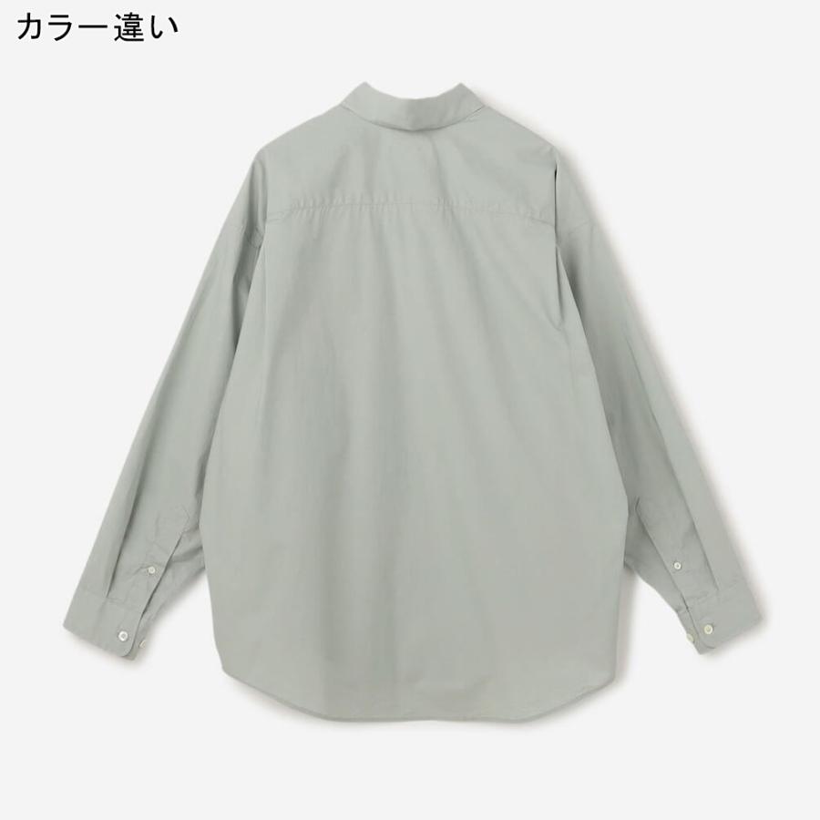 ジムフレックス GYMPHLEX ビッグボタンダウンシャツ ソリッド #GY-B0152 STB サックス レディース 母の日 プレゼント シンプル 長袖シャツ ブラウス 大きめの画像