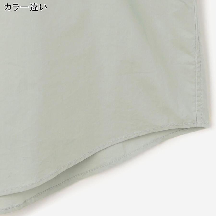 ジムフレックス GYMPHLEX ビッグボタンダウンシャツ ソリッド #GY-B0152 STB サックス レディース 母の日 プレゼント シンプル 長袖シャツ ブラウス 大きめの画像