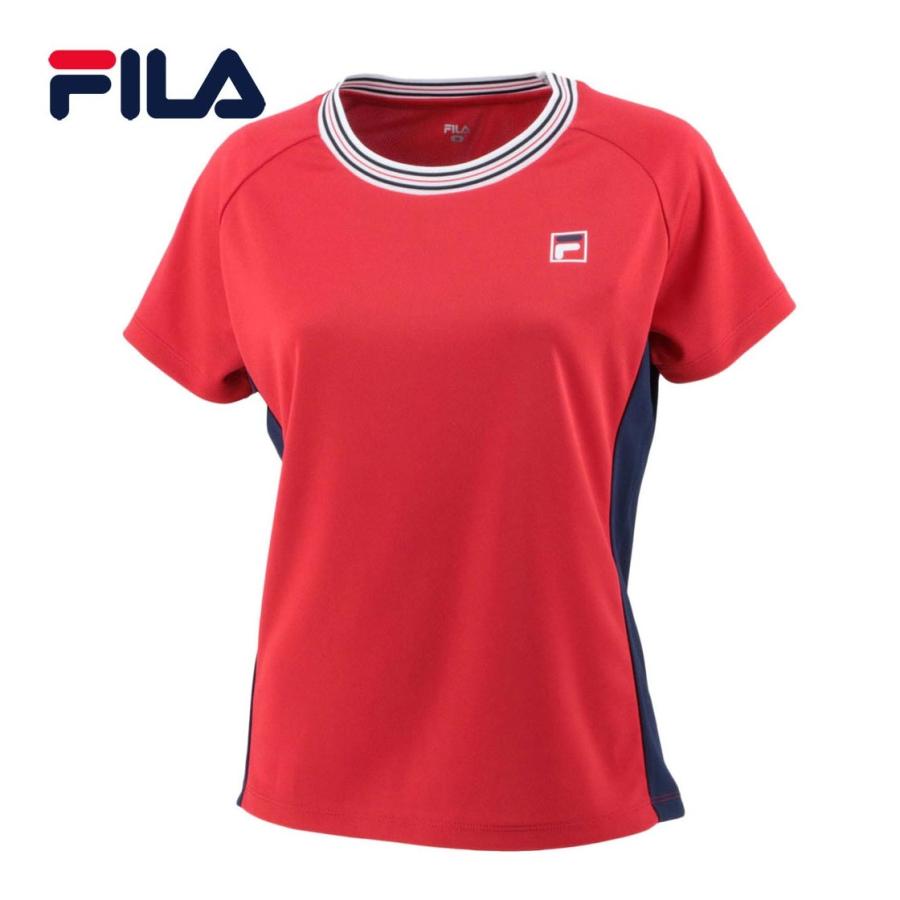 FILA（フィラ） ゲームシャツ VL7507 11 フィラレッド レディース 半袖