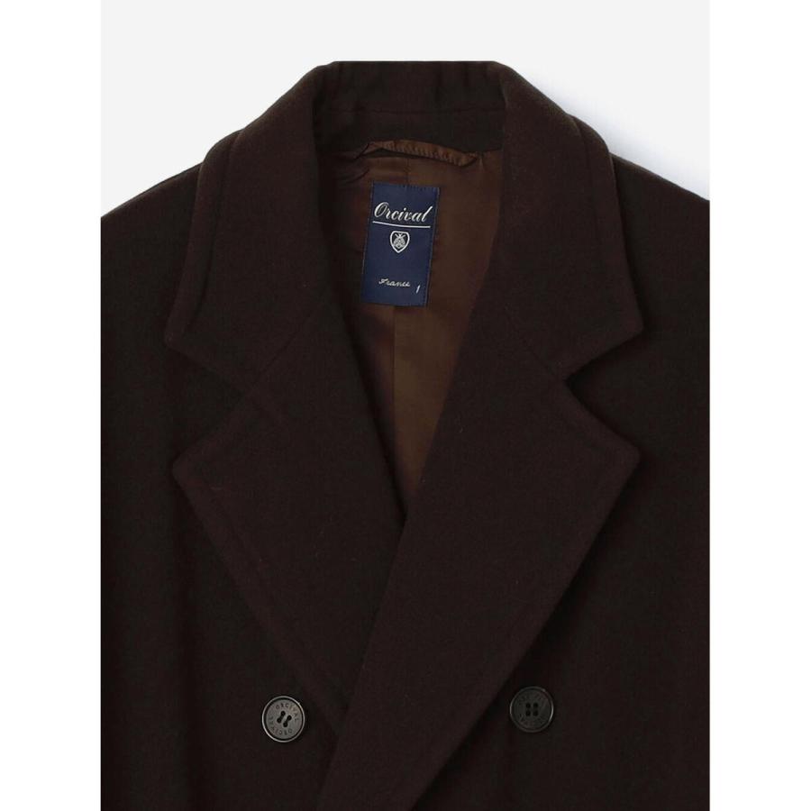 ORCIVAL（オーシバル） ウールモッサ ベルテッドコート #OR-A0415 LMO