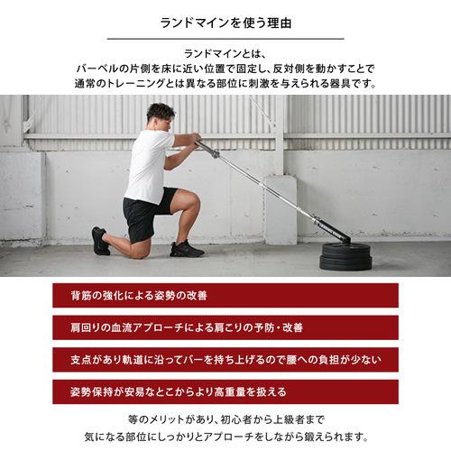 オブバーローイング　レードルトレーニング　Tバーロウ　ストレートバー２８mm LEADING EDGE（リーディングエッジ） ランドマイン Tバーロウ Tバー