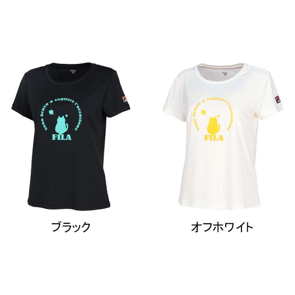 FILA（フィラ） グラフィックTシャツ VL2702 レディース テニスウェア