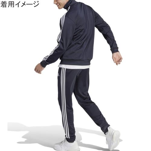 アディダス adidas ベーシック スリーストライプス トリコット トラックスーツ（ジャージ） ECS77 HZ2220 レジェンドインク/ホワイト メンズ 上下セット｜esports｜02