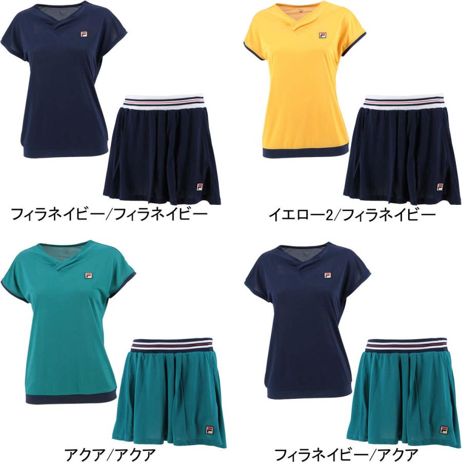 ★FILA　ゲームシャツS　&スコートS　フィラネイビー　上下 ☆FILA ゲームシャツS &スコートS フィラネイビー 上下 ☆FILA ゲーム