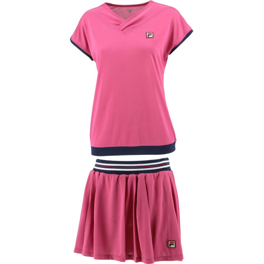 FILA（フィラ） レディース ゲームシャツ VL2654 ＆ スコート VL2655