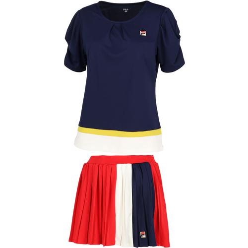 FILA フィラ レディース ゲームシャツ VL2697 & スコート FILA フィラ レディース ゲームシャツ VL2697 & スコート
