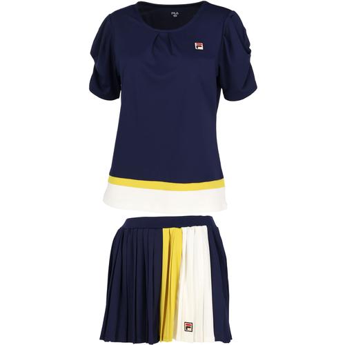 FILA フィラ レディース ゲームシャツ VL2697 & スコート FILA フィラ レディース ゲームシャツ VL2697 & スコート