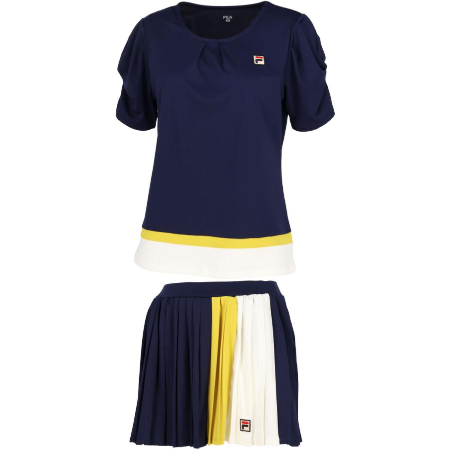 FILA（フィラ） レディース ゲームシャツ VL2697 ＆ スコート VL2699