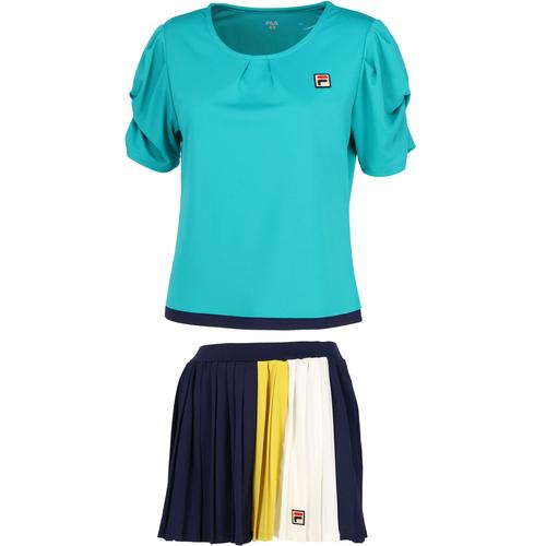 FILA フィラ レディース ゲームシャツ VL2697 & スコート FILA フィラ レディース ゲームシャツ VL2697 & スコート