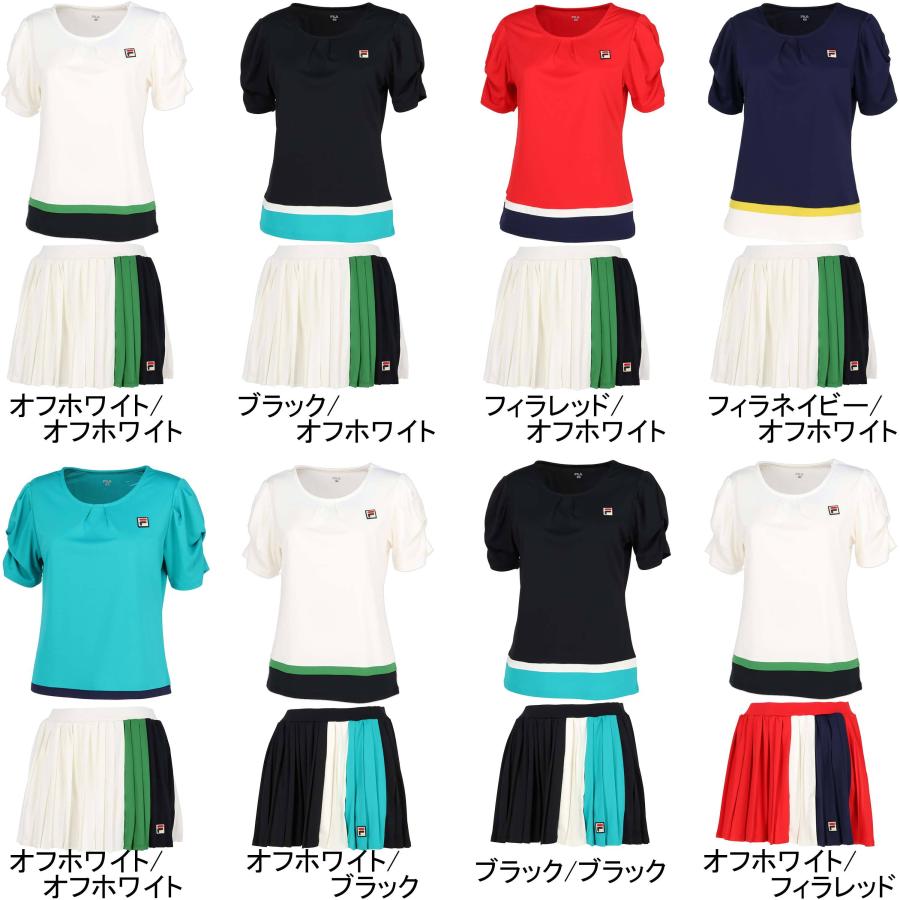 FILA（フィラ） レディース ゲームシャツ VL2697 ＆ スコート VL2699