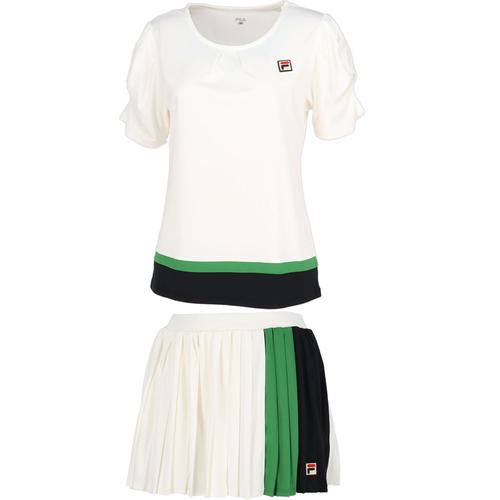 FILA フィラ レディース ゲームシャツ VL2697 & スコート FILA フィラ レディース ゲームシャツ VL2697 & スコート
