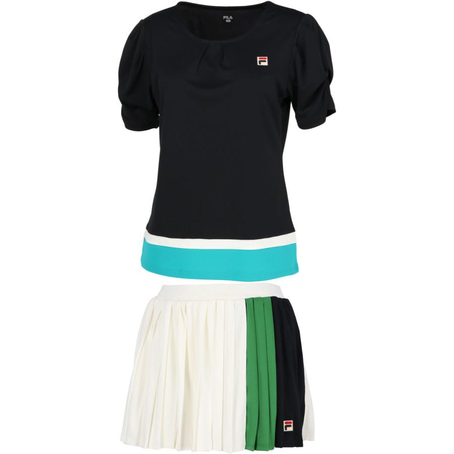 FILA（フィラ） レディース ゲームシャツ VL2697 ＆ スコート VL2699