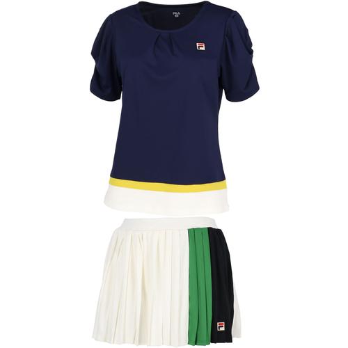 FILA フィラ レディース ゲームシャツ VL2697 & スコート FILA フィラ レディース ゲームシャツ VL2697 & スコート