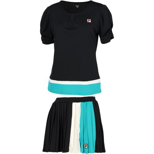 FILA フィラ レディース ゲームシャツ VL2697 & スコート FILA フィラ レディース ゲームシャツ VL2697 & スコート
